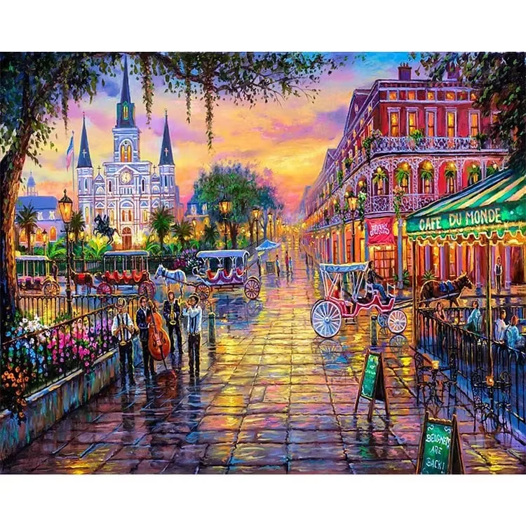 Home Decor New Orleans - 500/1000/1200/2000PCS Jigsaw Puzzle New Orleans Plaza