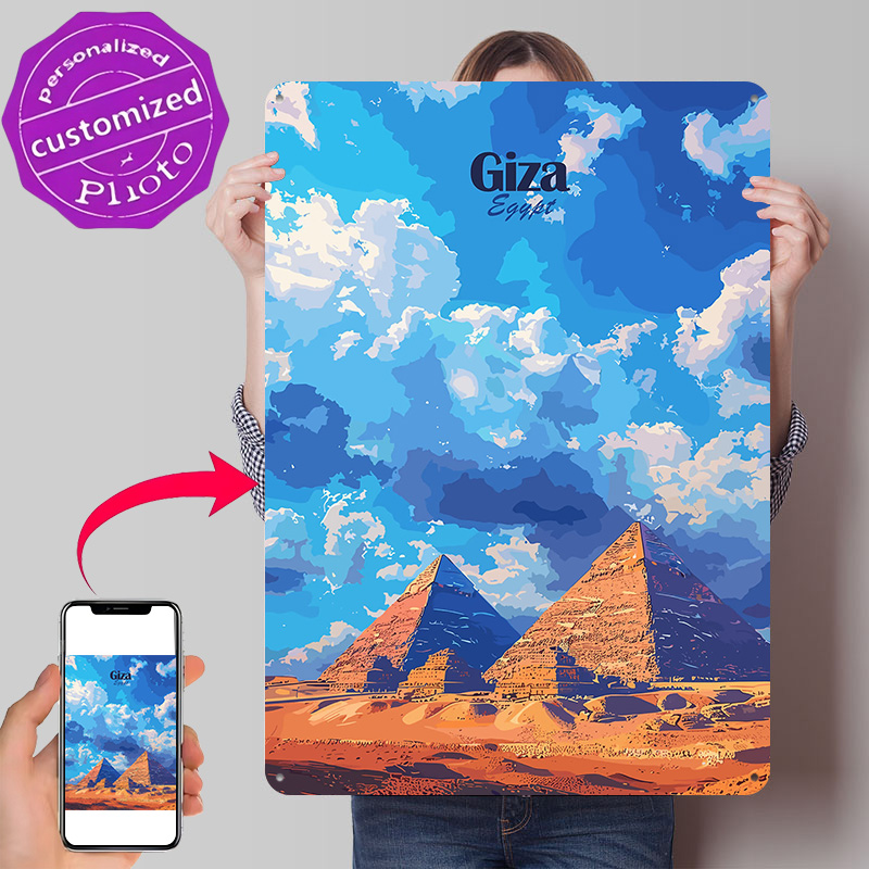 Home Decor Egypt - Giza Pyramids Vintage Decor Living Room