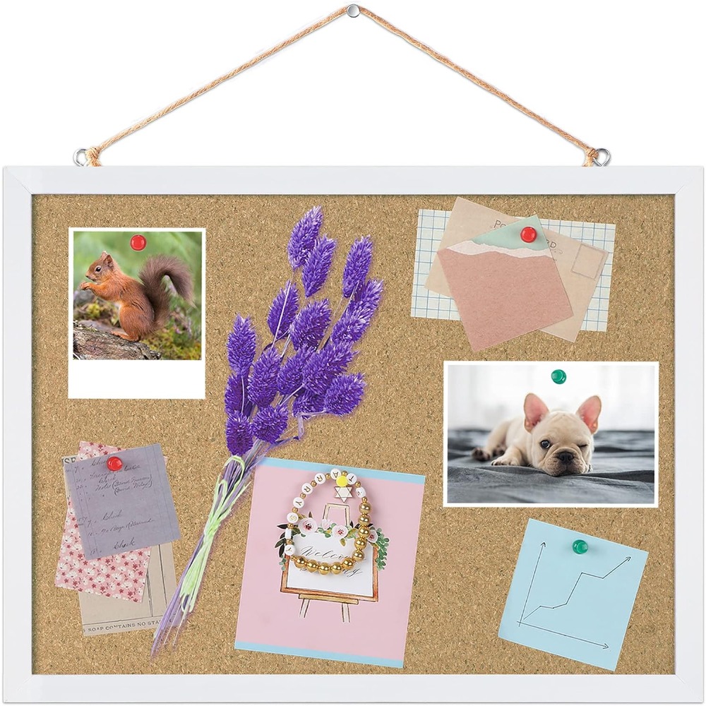 Home Decor Vision Board - Large Cork Bulletin Board 15x12 Inches