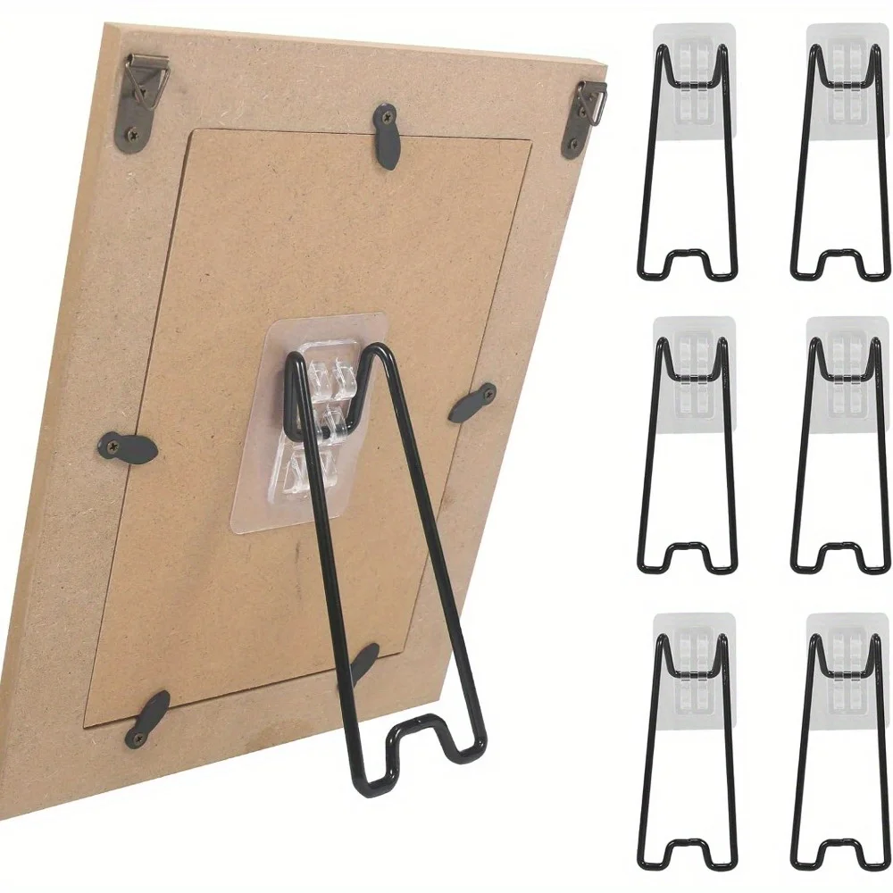 Home Decor Exhibition - 4-Piece Stainless Steel Photo Frame Stand