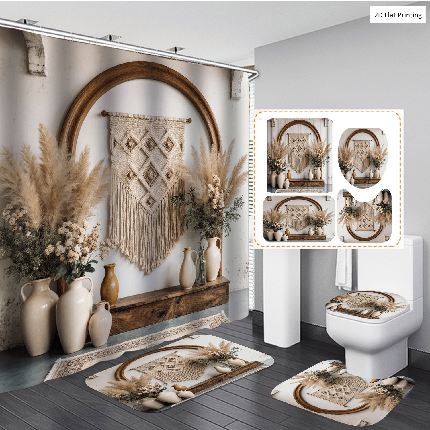 Bohemian Style Vases and Pampa - Home Decor Vase With Flowers recension och pris