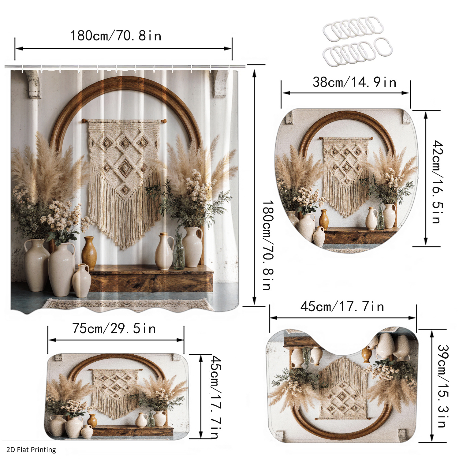 Bohemian Style Vases and Pampa - Home Decor Vase With Flowers recension och pris