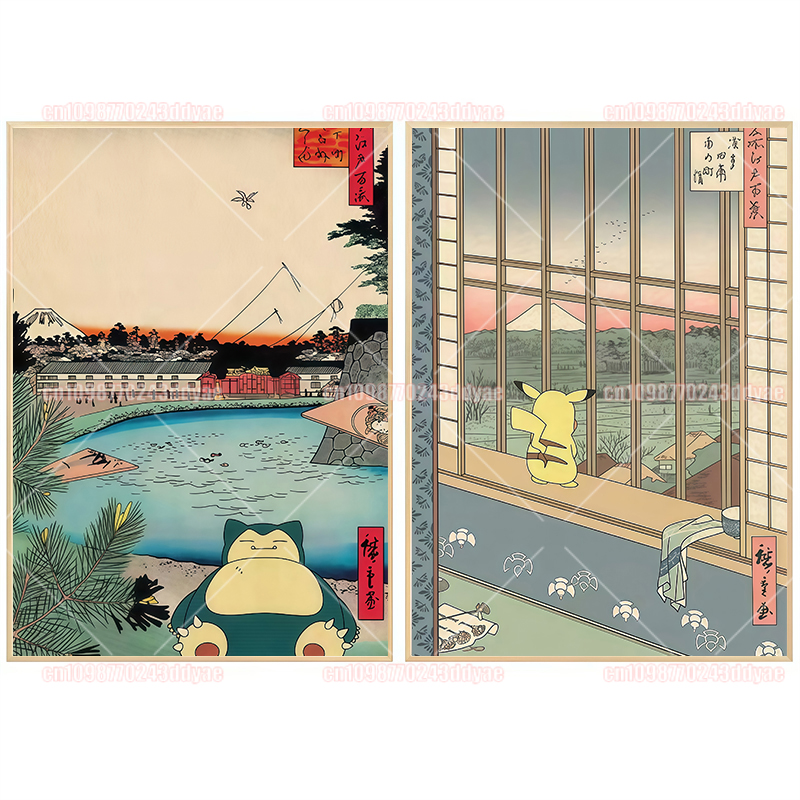 Classic Pokemon Canvas Paintin - Home Decor Wall Pictures recension och pris