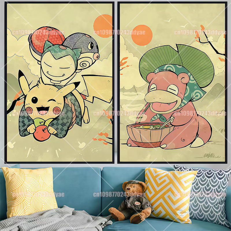 Classic Pokemon Canvas Paintin - Home Decor Wall Pictures recension och pris