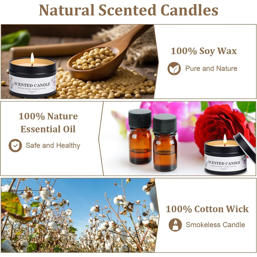 6-Pack Natural Soy Aromatherap - Home Decor Free Images recension och pris