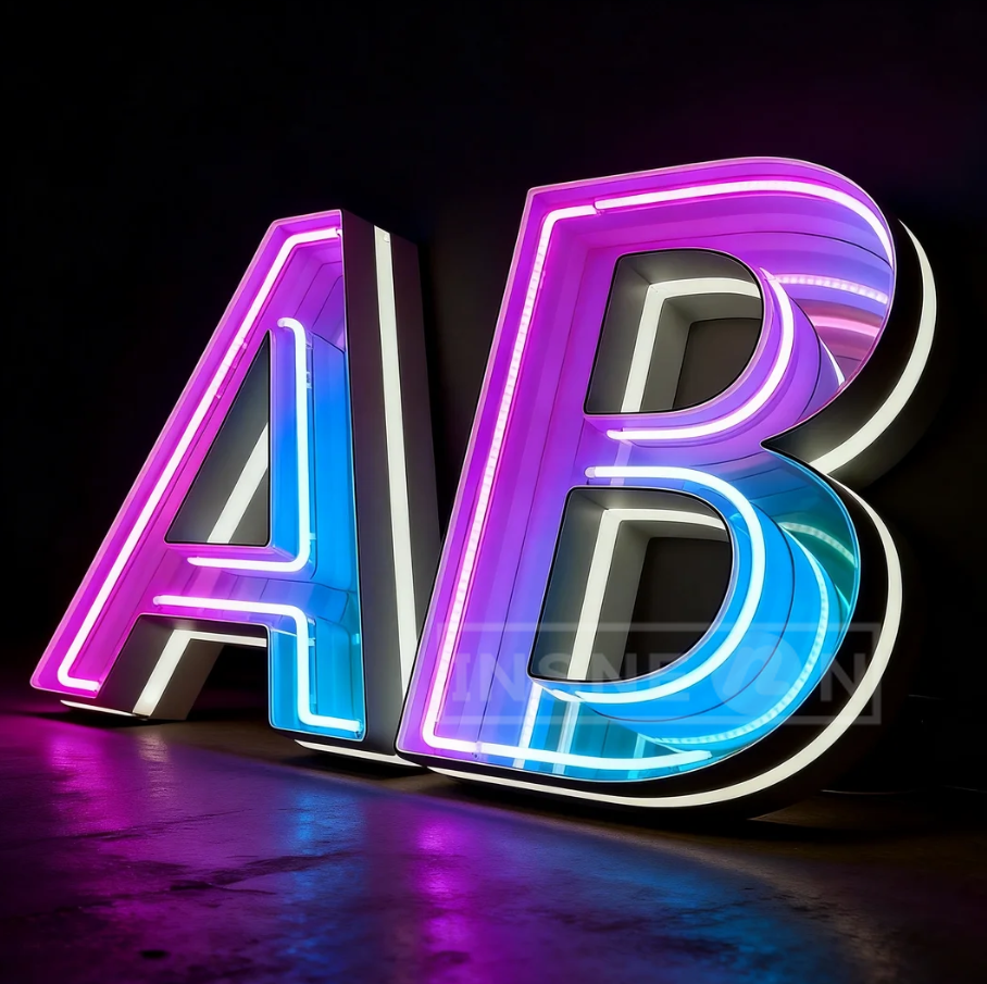Shop Mirror Sign Custom Infini - Neon Sign Led Custom recension och pris