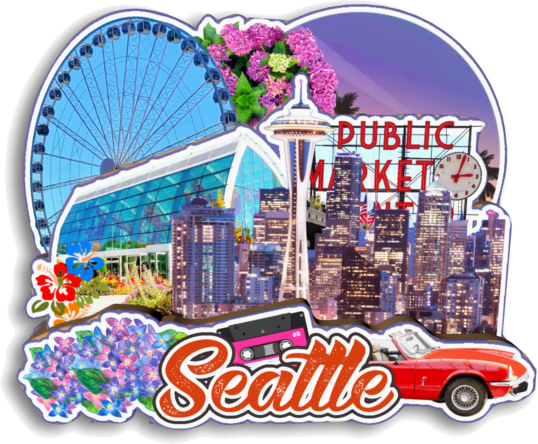 Alaska Seattle Lake Tahoe Maui - Home Decor Usa recension och pris