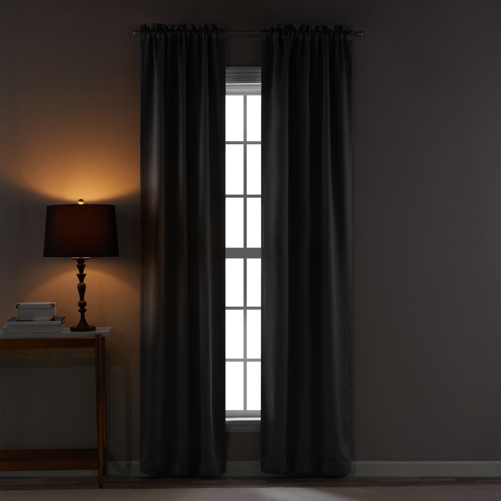 Solid Charcoal Gray Blackout C - X Home Decor recension och pris
