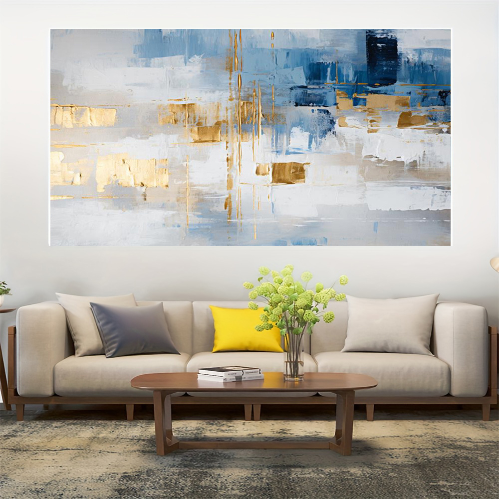 100% Handmade Abstract Oil Pai - Home Decor Free Images recension och pris