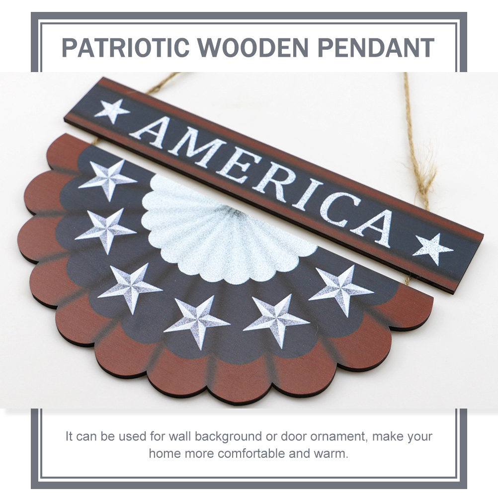 Wooden Patriotic Hanging Decor - Home Decor Usa recension och pris