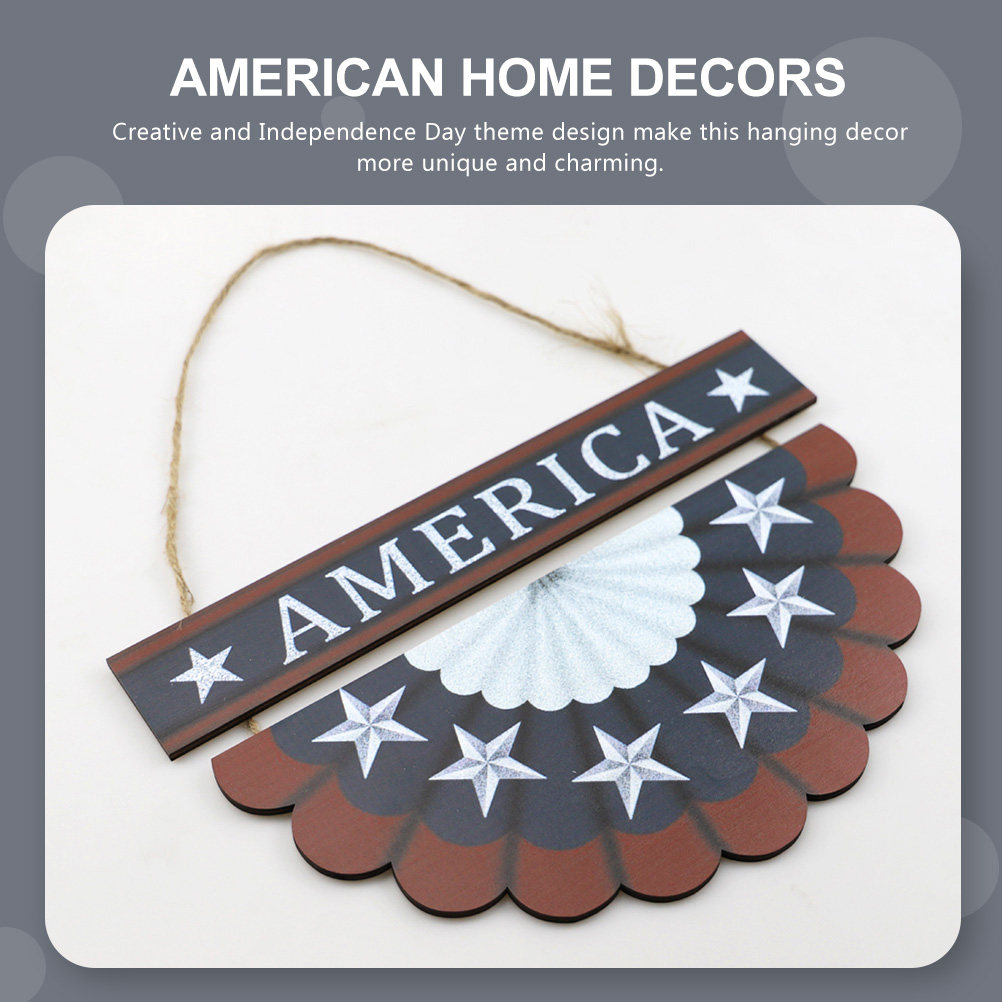 Wooden Patriotic Hanging Decor - Home Decor Usa recension och pris