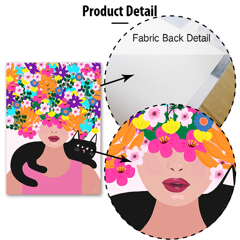 Boho Abstract Girl Vase Flower - Home Decor Vase With Flowers recension och pris