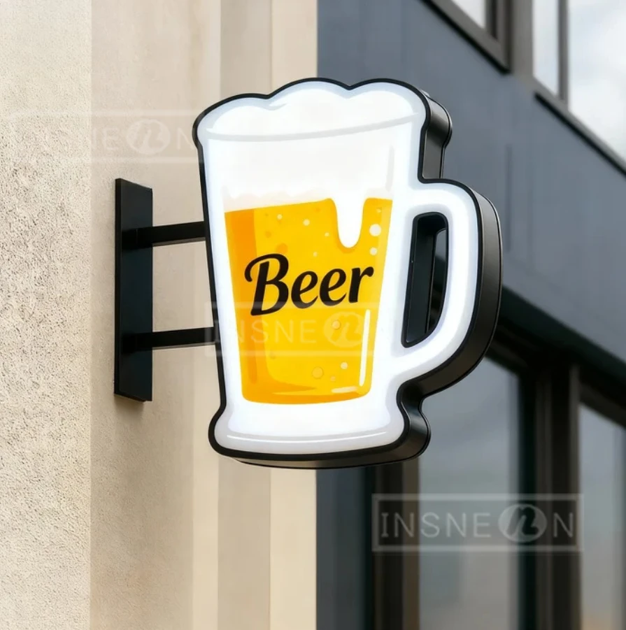 Custom Neon LED Light Box Pers - Home Decor Logo Design recension och pris