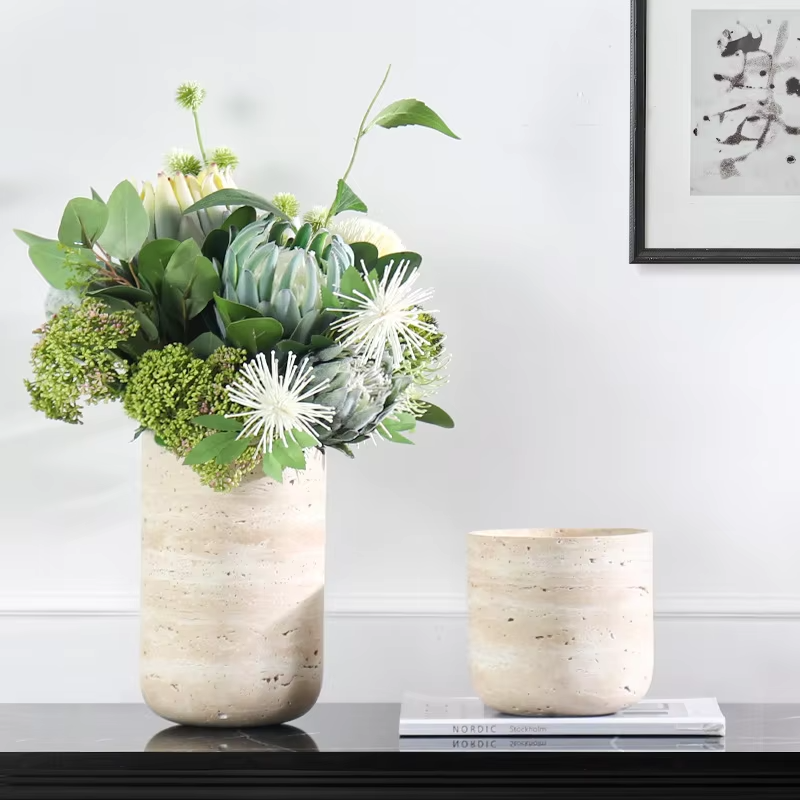 Customized Natural Marble Vase - Home Decor Vase With Flowers recension och pris