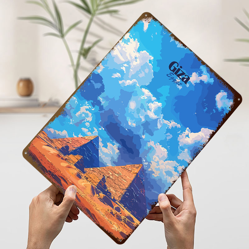 Giza Pyramids Vintage Decor Li - Home Decor Egypt recension och pris