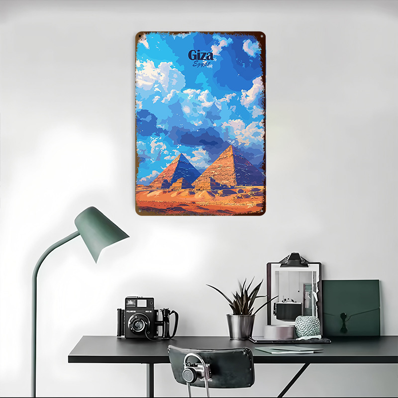 Giza Pyramids Vintage Decor Li - Home Decor Egypt recension och pris