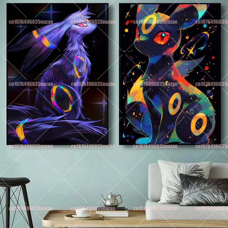 Anime Pokemon Canvas Painting  - Watercolor Poster Print recension och pris