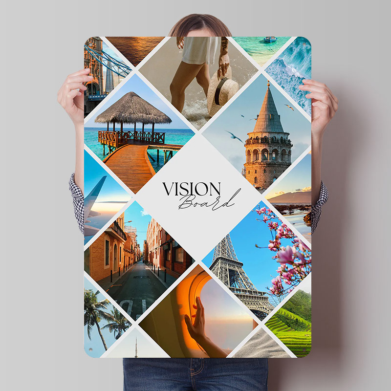 Travel Vision Board Collage Pr - Home Decor Vision Board recension och pris