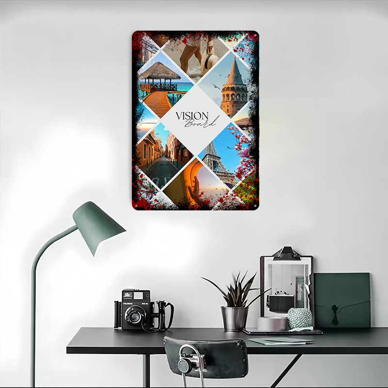 Travel Vision Board Collage Pr - Home Decor Vision Board recension och pris