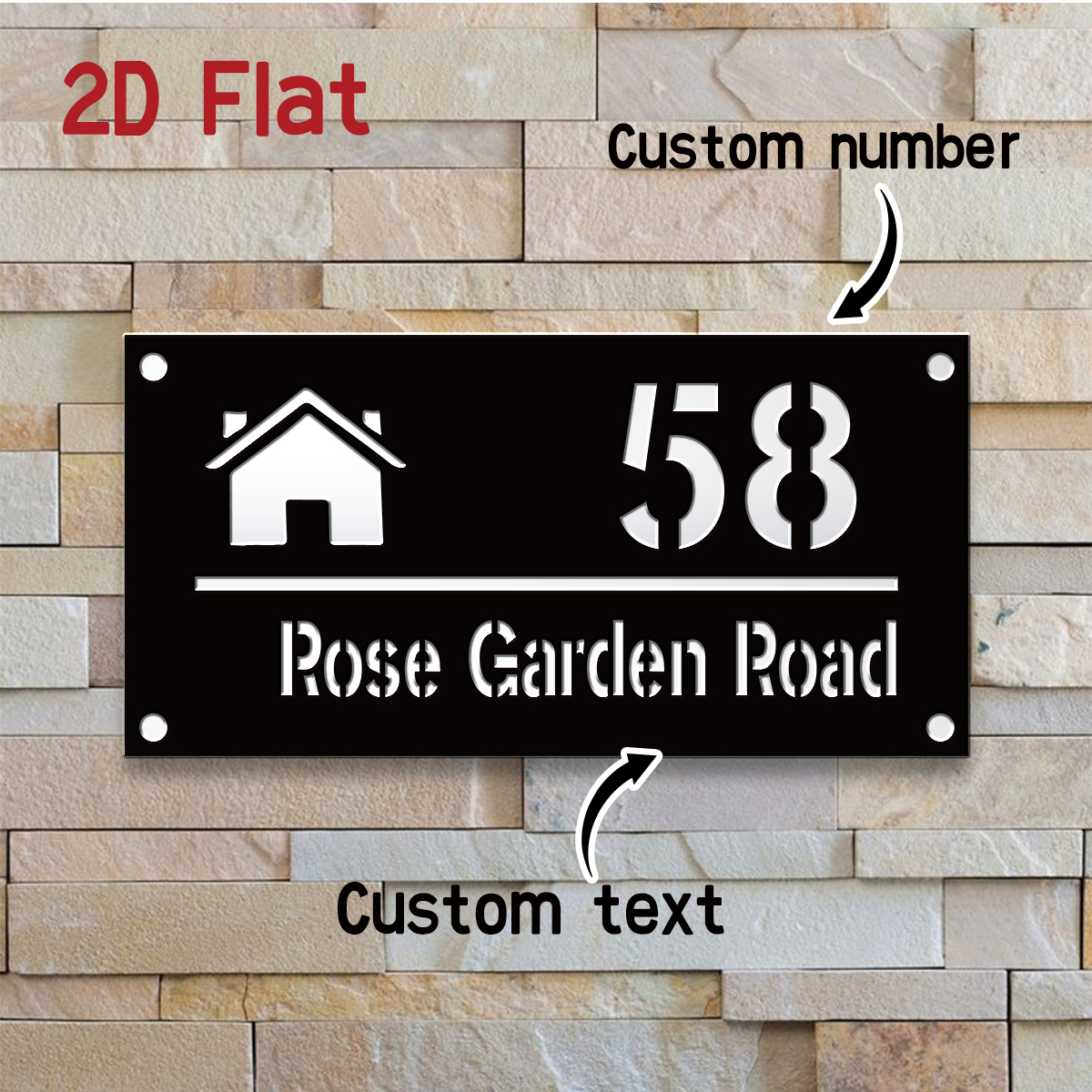 1pc Custom Number&Text Cute Ho - Home Decor For Wedding recension och pris