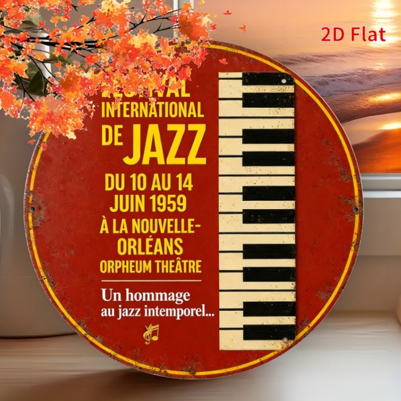 2D Flat-1pc-Jazz Music Festiva - Home Decor New Orleans recension och pris
