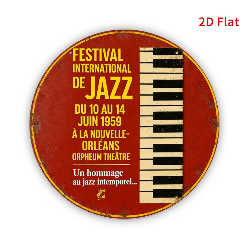 2D Flat-1pc-Jazz Music Festiva - Home Decor New Orleans recension och pris