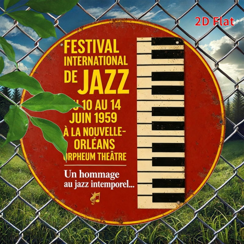 2D Flat-1pc-Jazz Music Festiva - Home Decor New Orleans recension och pris