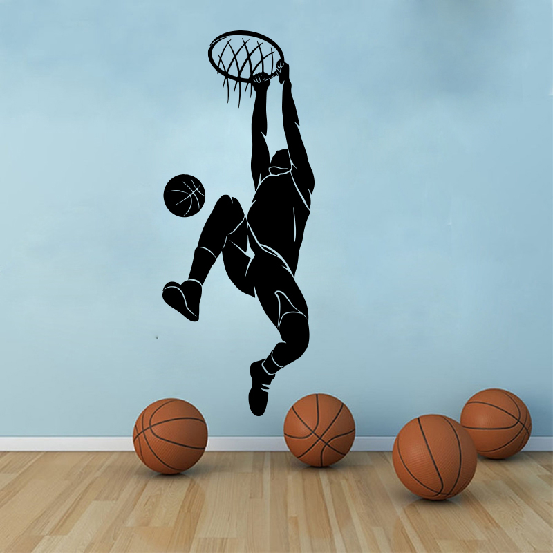 Large Slam Dunk Basketball Wal - Home Decor Vinyl Flooring recension och pris