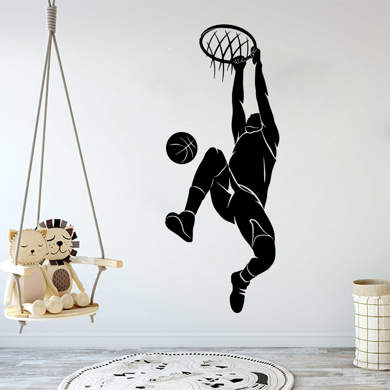 Large Slam Dunk Basketball Wal - Home Decor Vinyl Flooring recension och pris