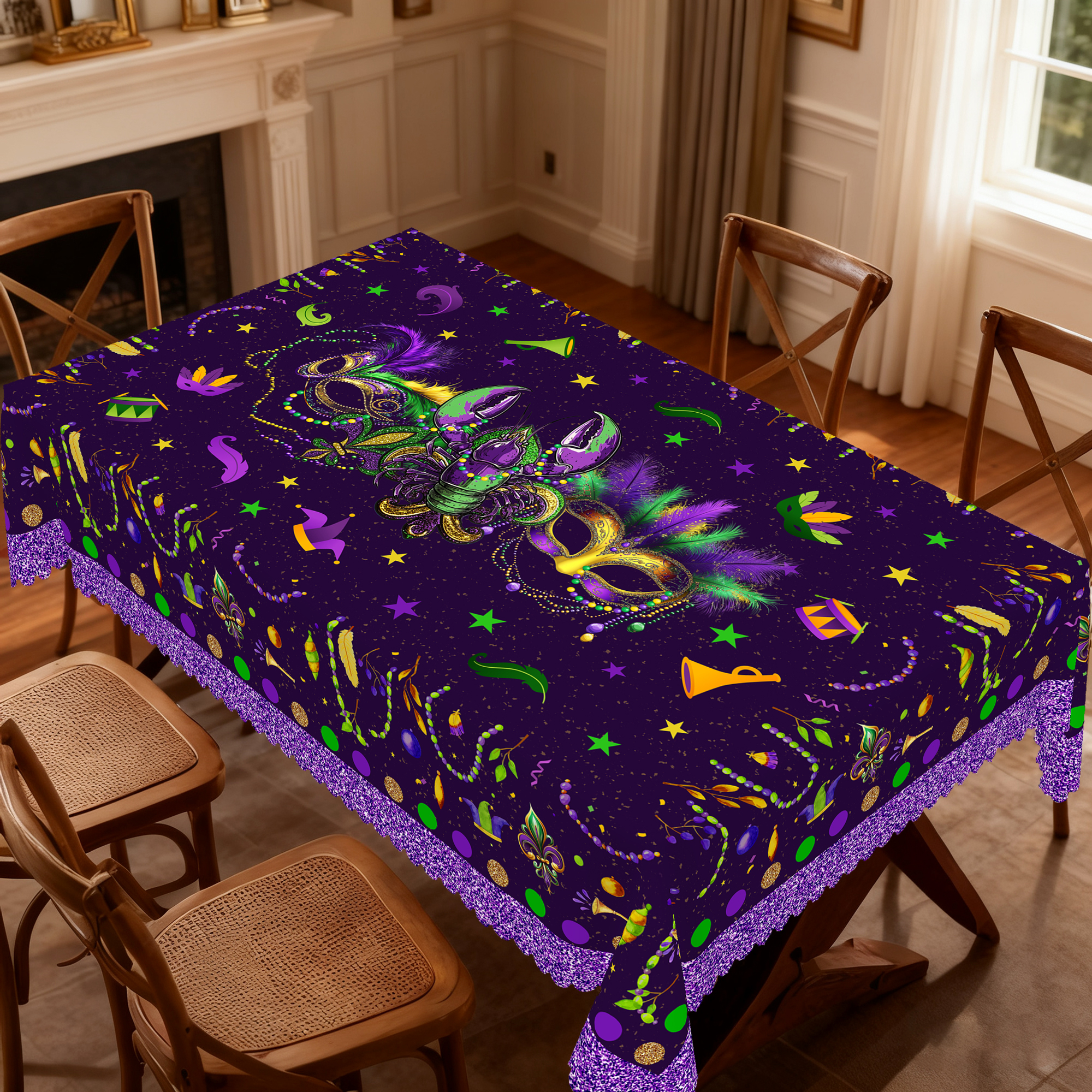 1 Piece of Purple Mardi Gras T - Home Decor New Orleans recension och pris