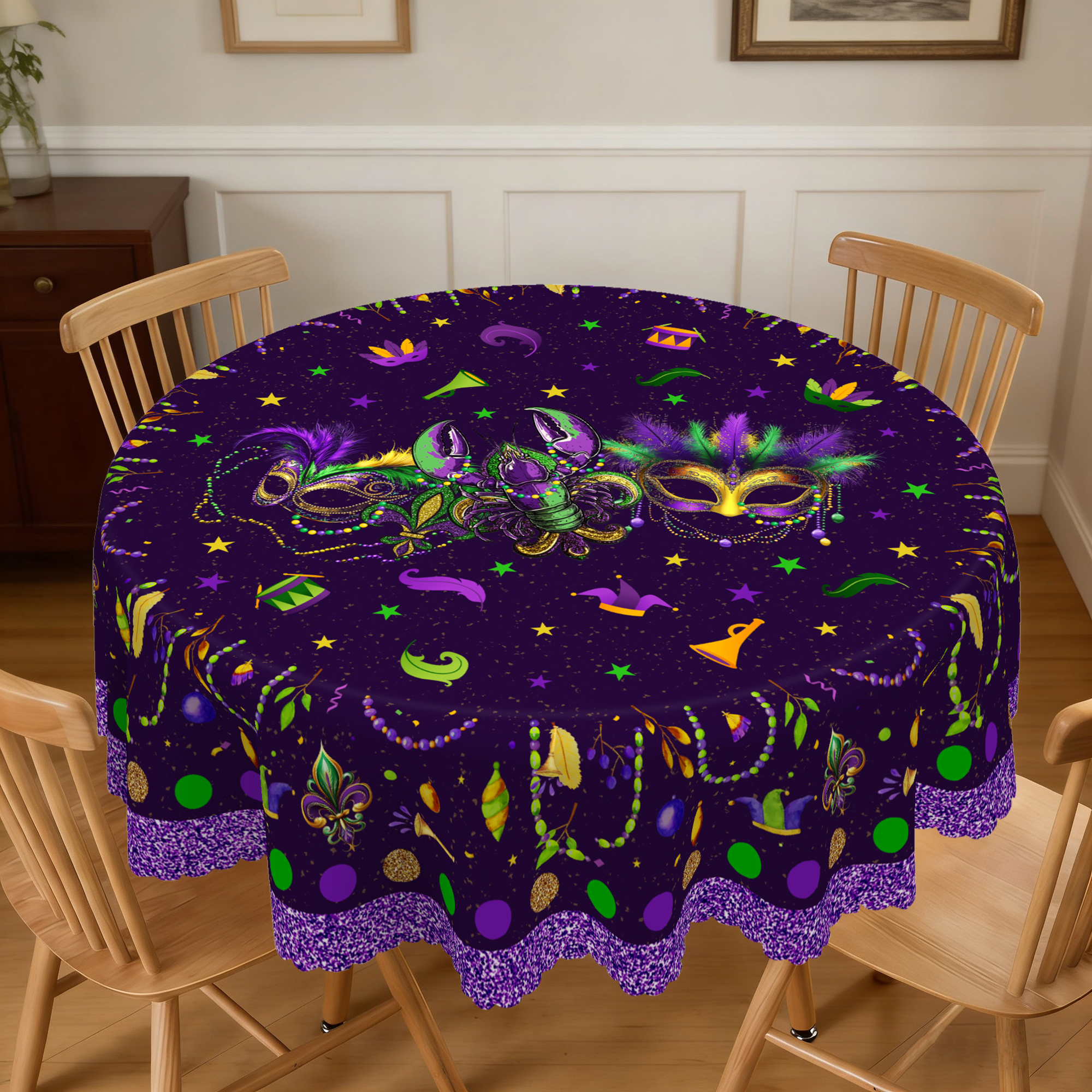 1 Piece of Purple Mardi Gras T - Home Decor New Orleans recension och pris