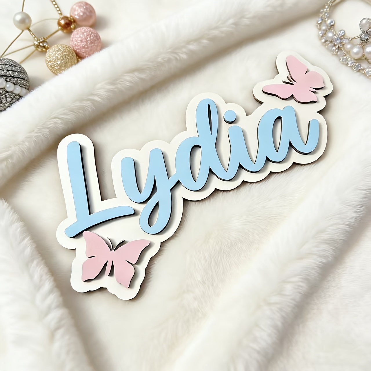 Personalized Blue & Pink Butte - Home Decor For Wedding recension och pris