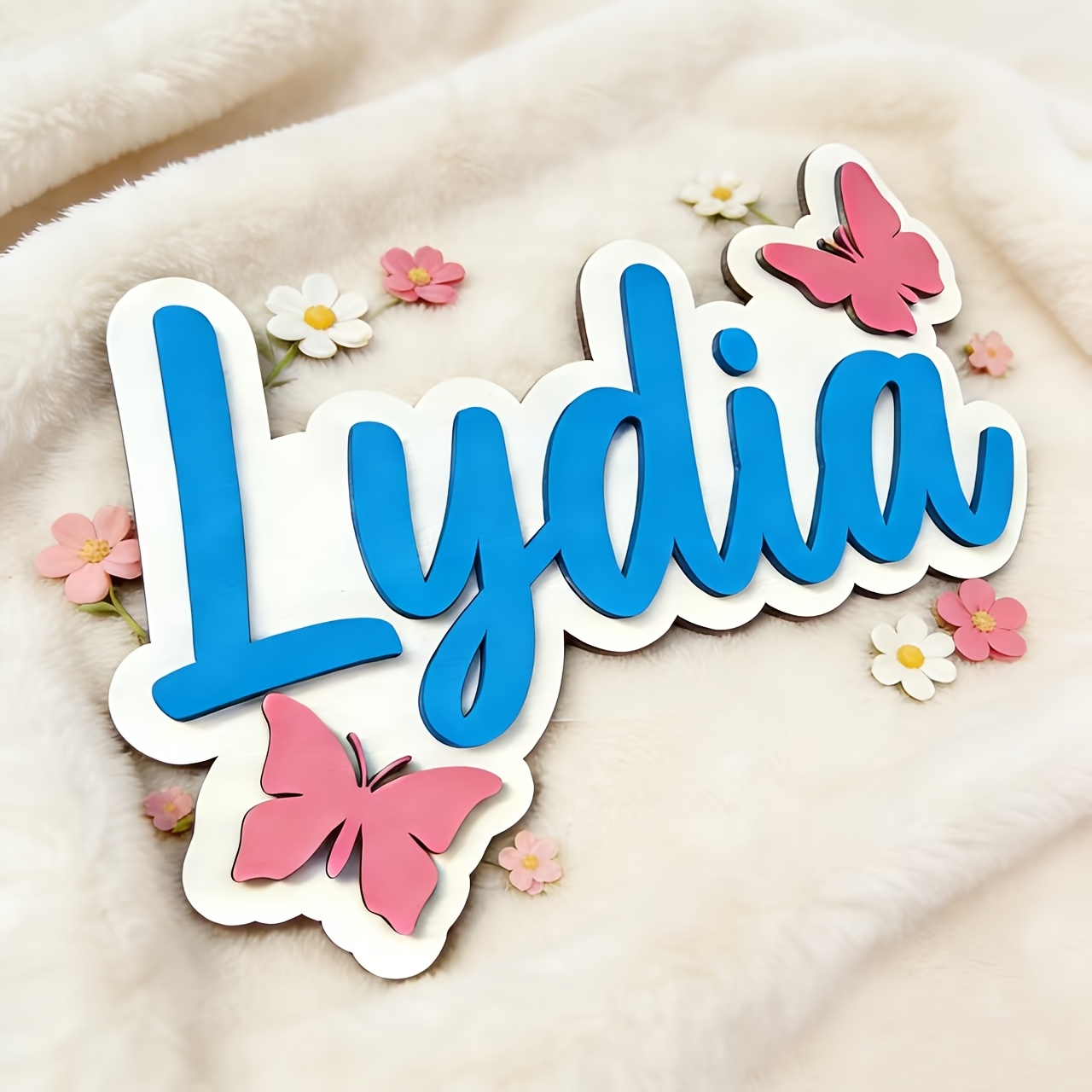 Personalized Blue & Pink Butte - Home Decor For Wedding recension och pris
