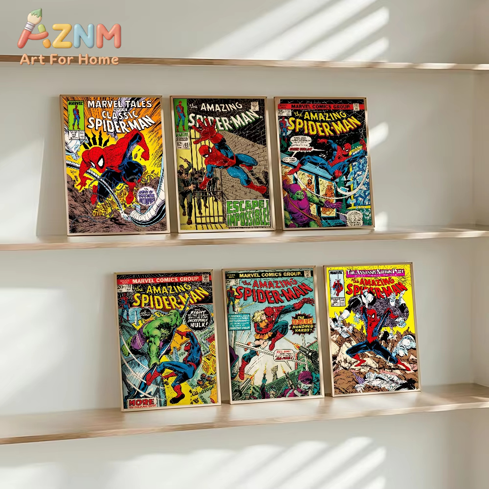 Watercolor Spiderman Graffiti  - Watercolor Poster Print recension och pris