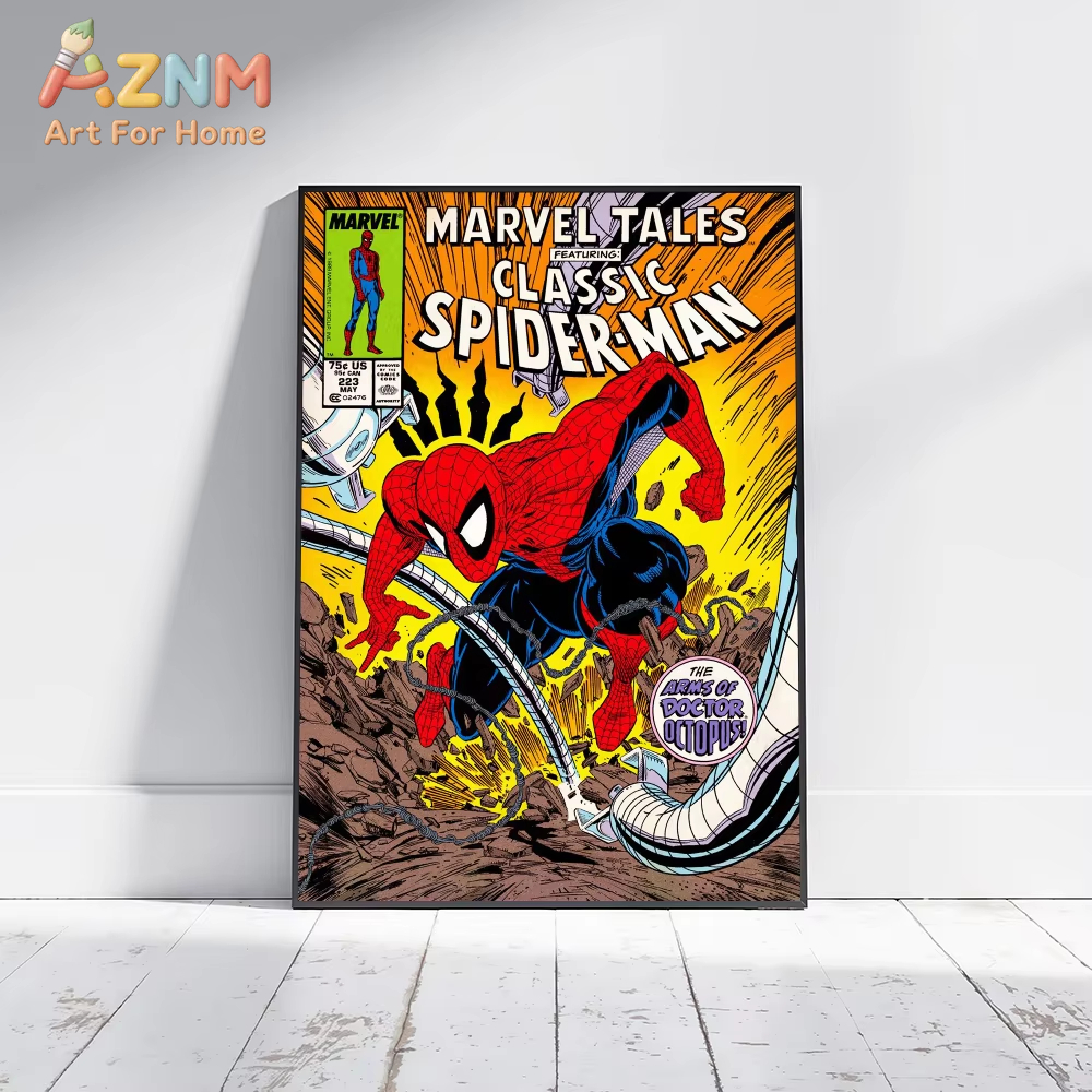 Watercolor Spiderman Graffiti  - Watercolor Poster Print recension och pris