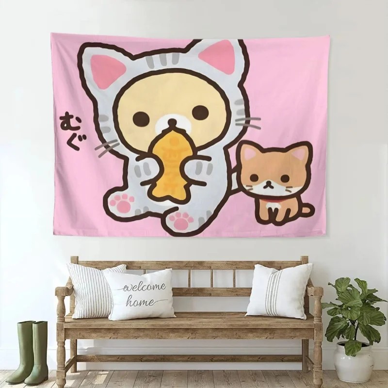 VIKAMA Kawaii Panda Wall Tapes - Aesthetic Tapestry recension och pris