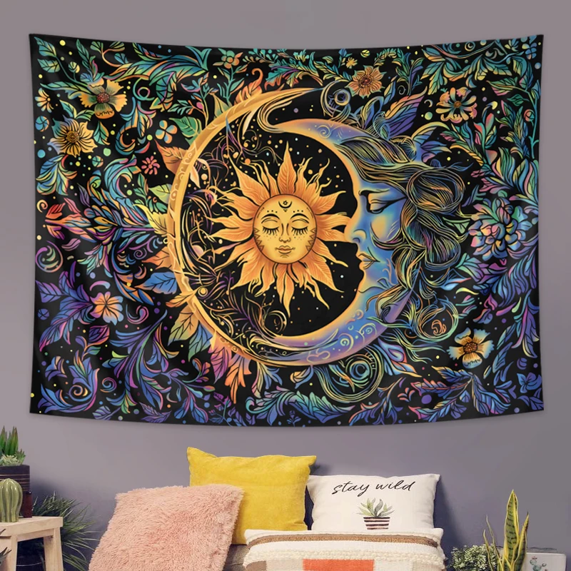 Sun and Moon Tapestry, Mystic  - Aesthetic Tapestry recension och pris