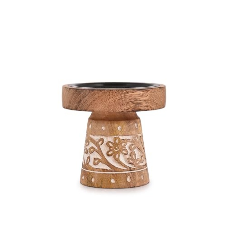 Mango Wood Candle Holders, Woo - X Home Decor recension och pris