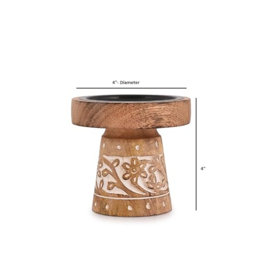 Mango Wood Candle Holders, Woo - X Home Decor recension och pris
