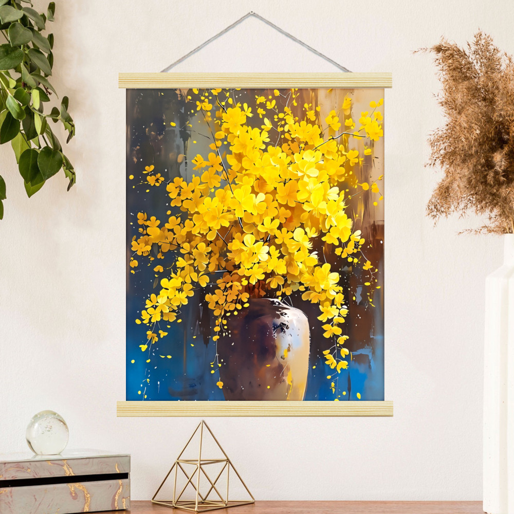 1pc 2D Flat Minimalist Wall Ha - Home Decor Vase With Flowers recension och pris