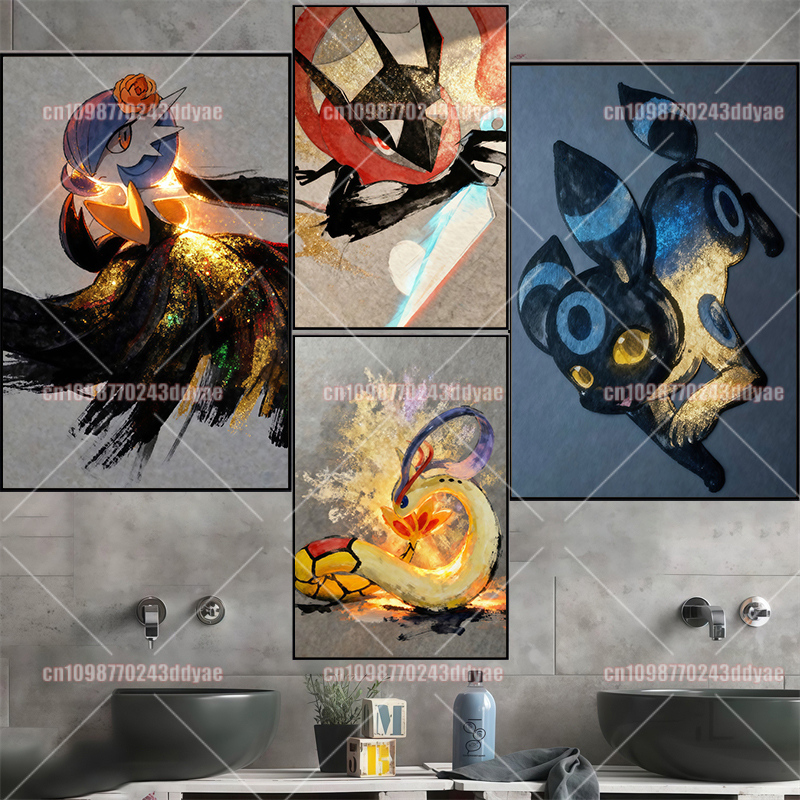 Classic Retro Pokemon Anime Co - Home Decor Wall Pictures recension och pris
