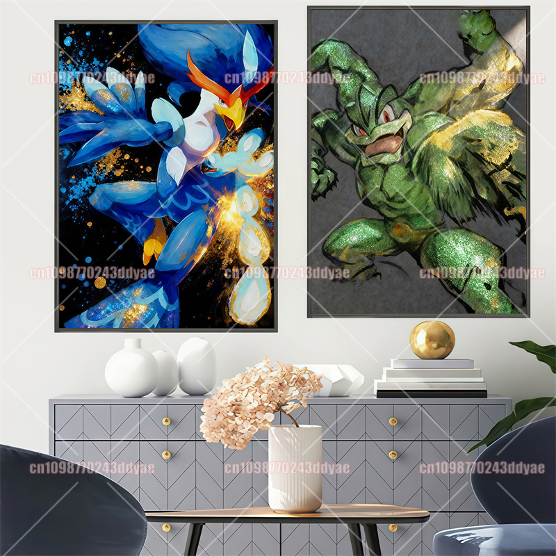 Classic Retro Pokemon Anime Co - Home Decor Wall Pictures recension och pris