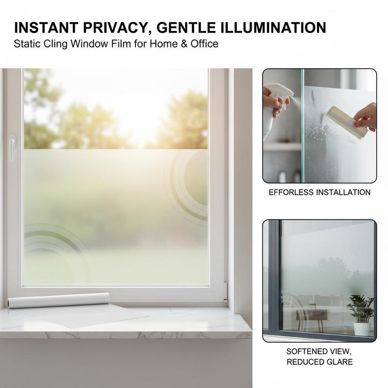 Frosted Window Cover 23.6 in x - X Home Decor recension och pris