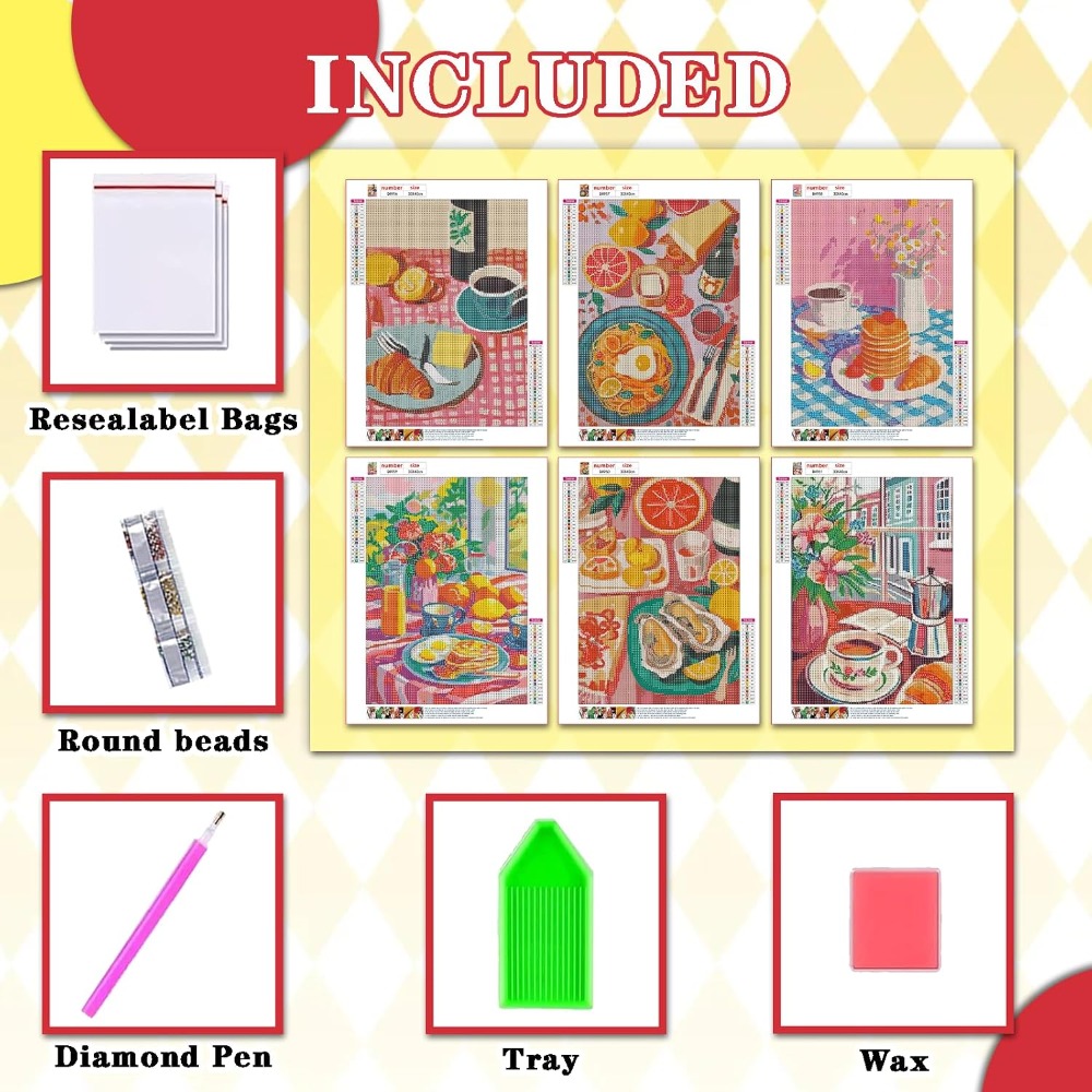 6 Pack 5D Diamond Painting Kit - Home Decor Free Images recension och pris
