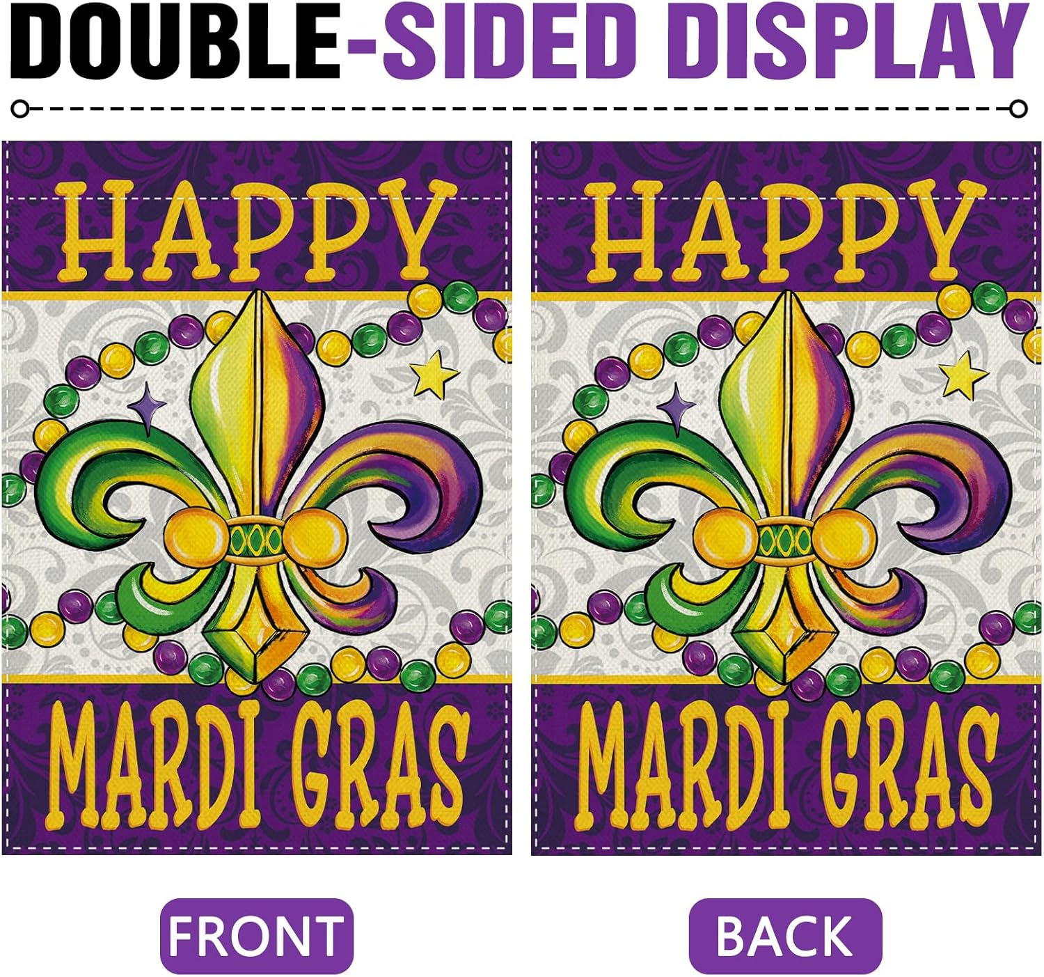 Dyrenson Happy Mardi Gras Fleu - Home Decor New Orleans recension och pris