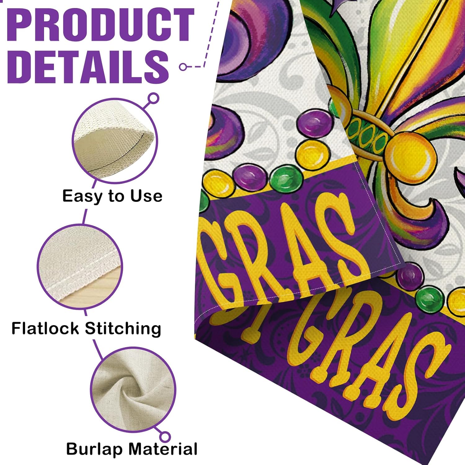 Dyrenson Happy Mardi Gras Fleu - Home Decor New Orleans recension och pris