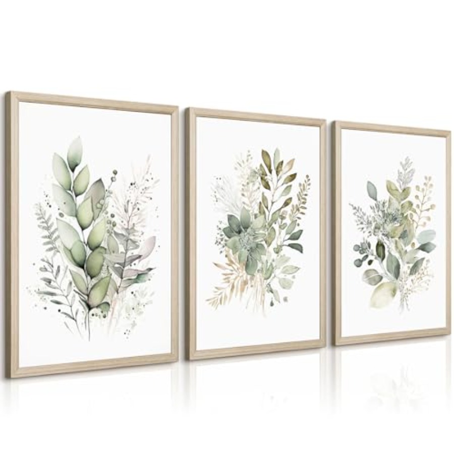 Boho floral wall art set of 3  - Watercolor Poster Print recension och pris