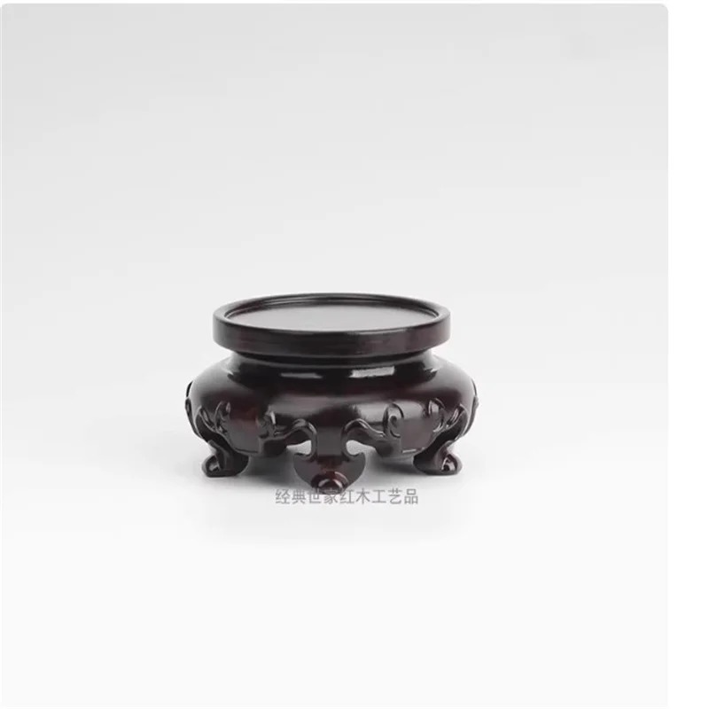 Round Wood Carved Flower Vase  - Home Decor Exhibition recension och pris