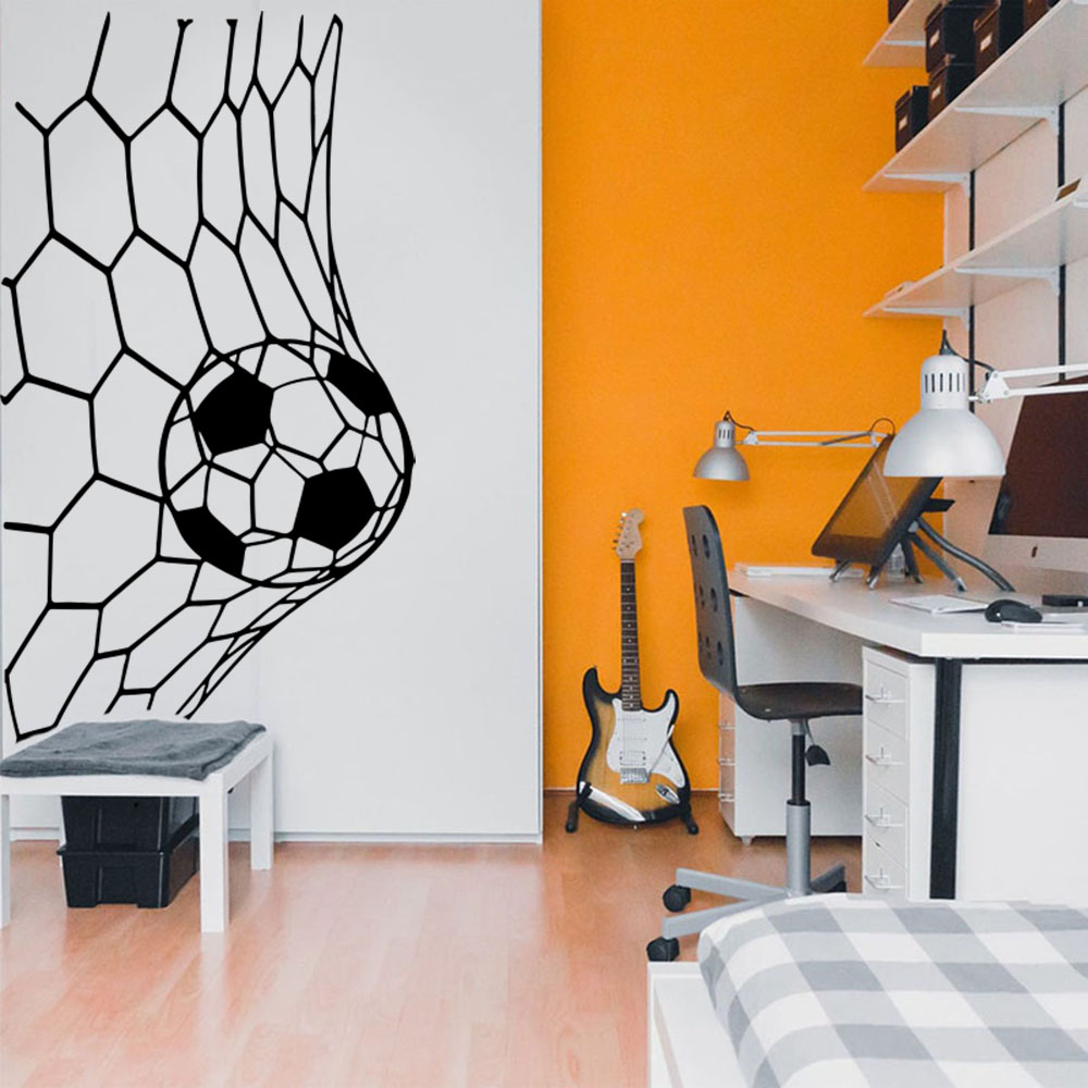 Large Soceer Goal Net Wall Sti - Home Decor Vinyl Flooring recension och pris