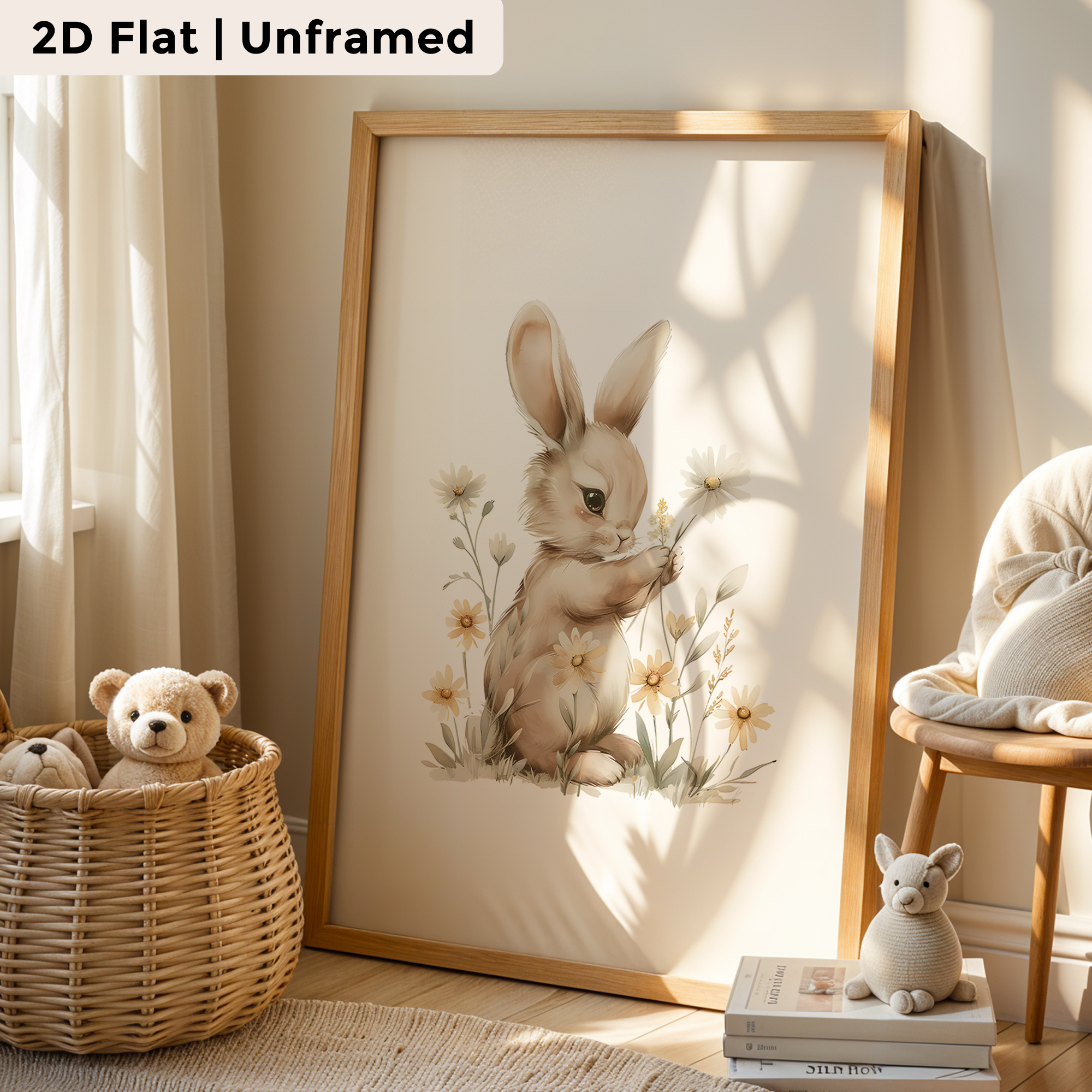 3pcs Modern,Cartoon Flower Rab - Home Decor Wall Pictures recension och pris